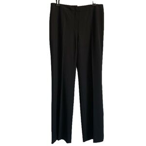 Lafayette 148 Wool Flat Front Black Dress Pants Women’s Size 8